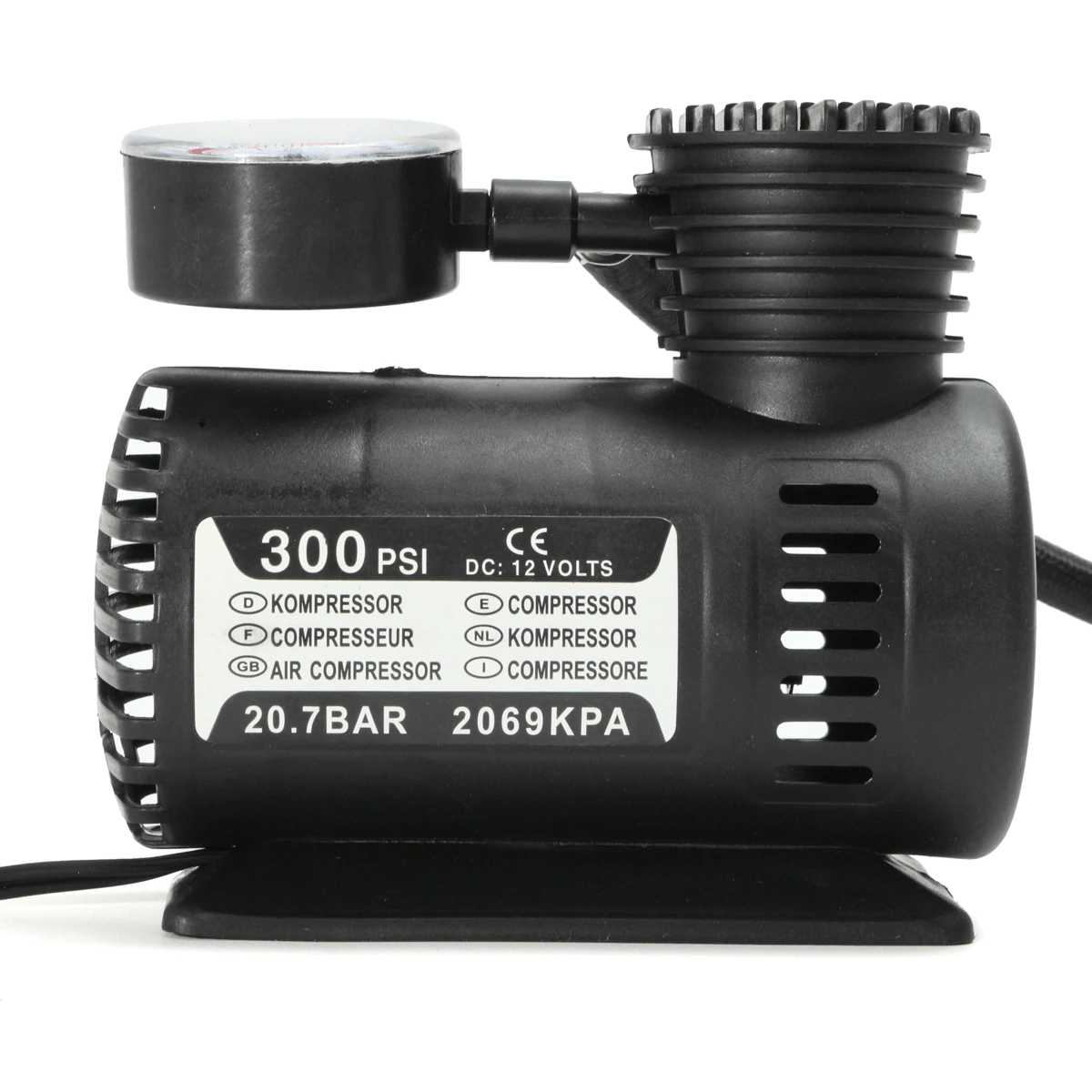 12v Portable Air Compressor For Car Tire Air Pump Inflator - Portable Mini Air Compressor 2.0 Portable Mini Air Compressor 2.0 (300psi)