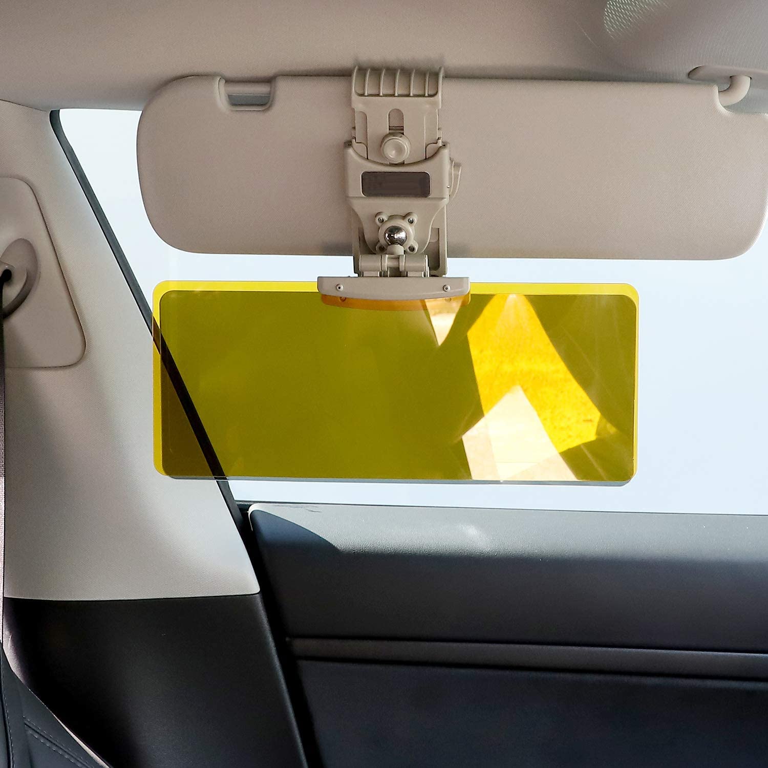 2-in-1 Day & Night Eye Protection Visor | Car Sun Visor Windshield Mirror Protector Anti Glare 2-in-1 Day & Night Eye Protection Visor
