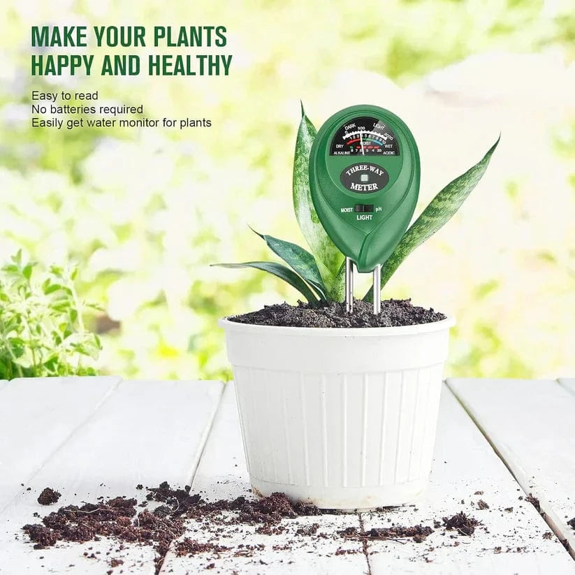 3-in-1 Soil Test Meter | Soil Moisture Sensor Samples Health Moisture Tester 3-in-1 Soil Test Meter