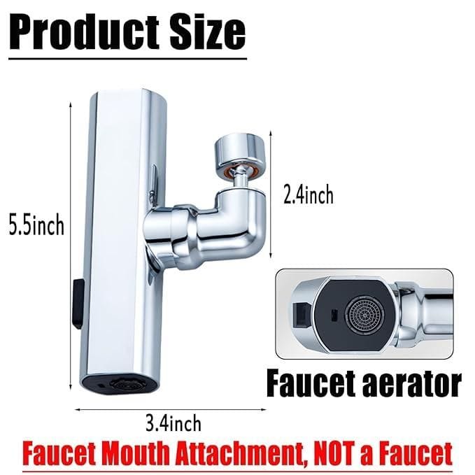 3-in-1 Waterfall Kitchen Faucet Extender | Kitchen Sink Tap Faucets Waterfall Extender For Kitchen Sink 3-in-1 Waterfall Kitchen Faucet Extender