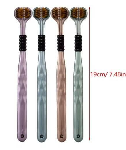 3 Sided Tooth Brush (Pack of 4) | Soft Toothbrush Ultra Bristle Baby 3 Sided Tooth Brush 3 Sided Tooth Brush (Pack of 4) Zaavio.co®