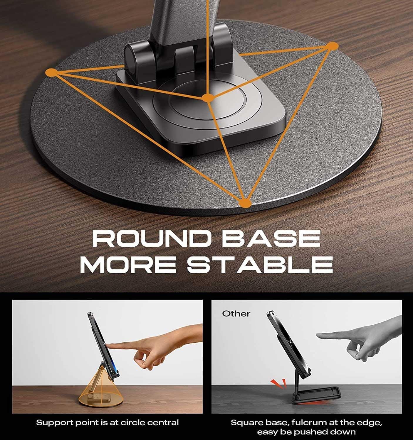 360° Rotating Aluminum Mobile Stand and Tablet 360° Rotating Aluminum Mobile Stand and Tablet