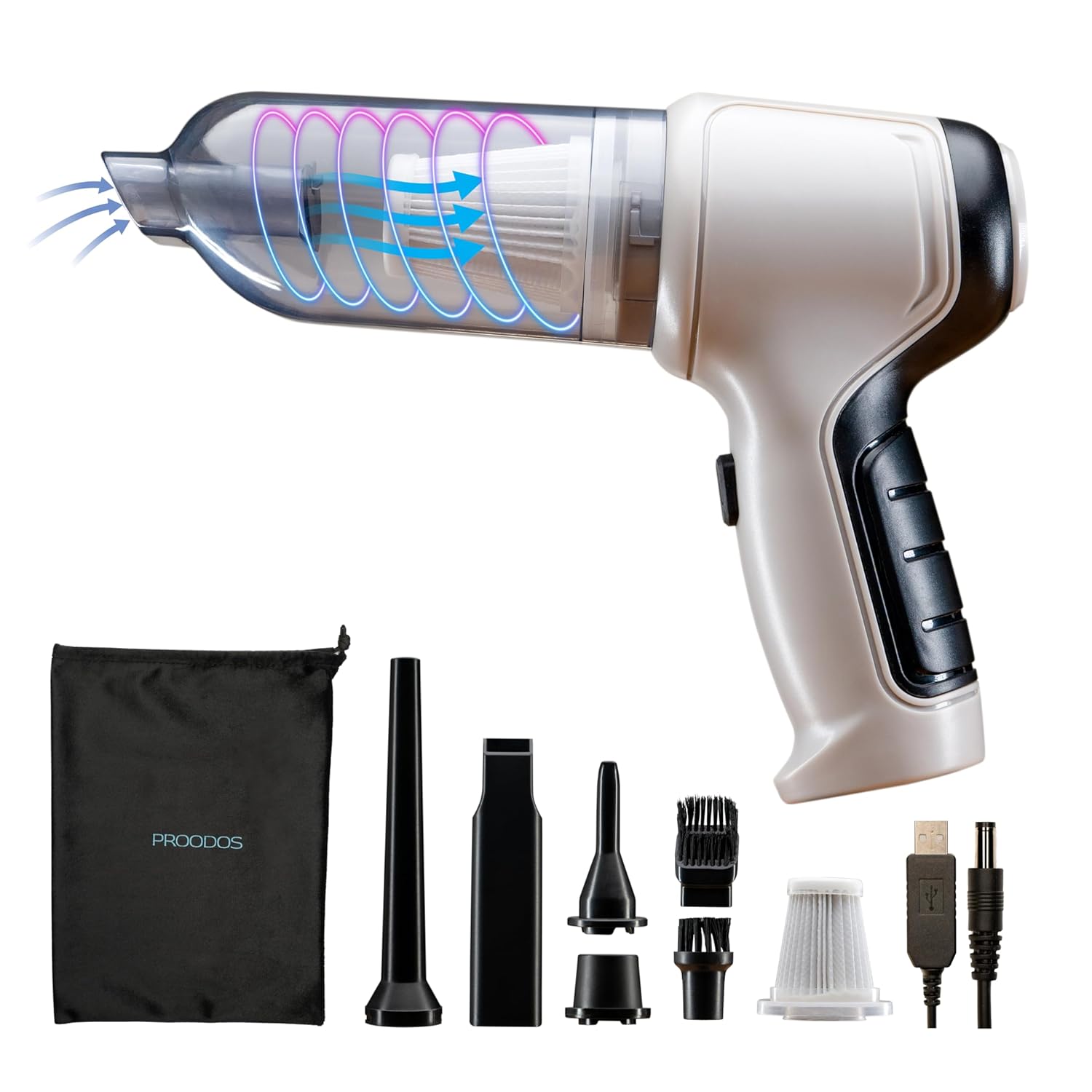 4-in-1 Strong Suction Vacuum Cleaner | Vacuum Cleaner Car Automobile Mini Handheld Cleaning 4-in-1 Strong Suction Vacuum Cleaner Zaavio.co®