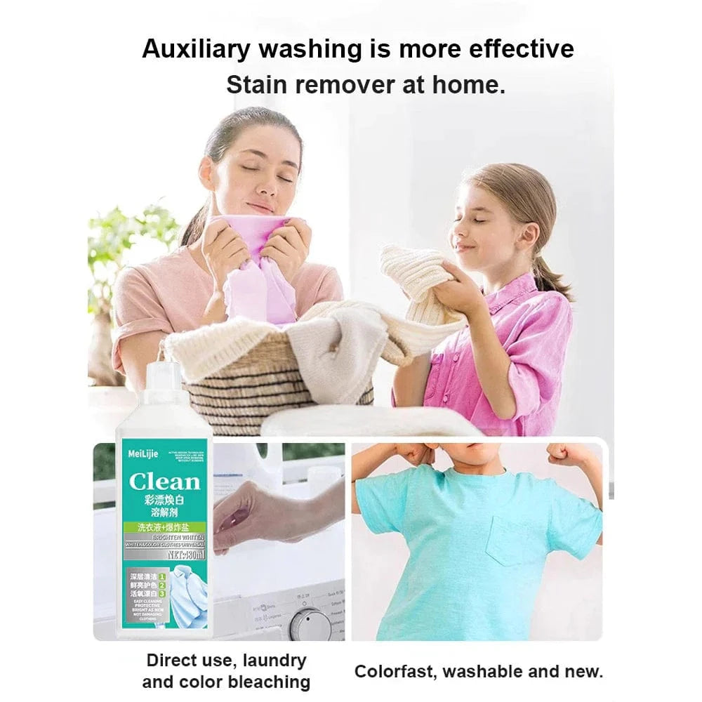 8 In 1 Colour Bleach Stain Remover (Set of 2) | Stain Remover For Clothes Removal Products Oil Stain Laundry Bleach Clean 8 in 1 Colour Bleach Stain Remover (Set of 2)