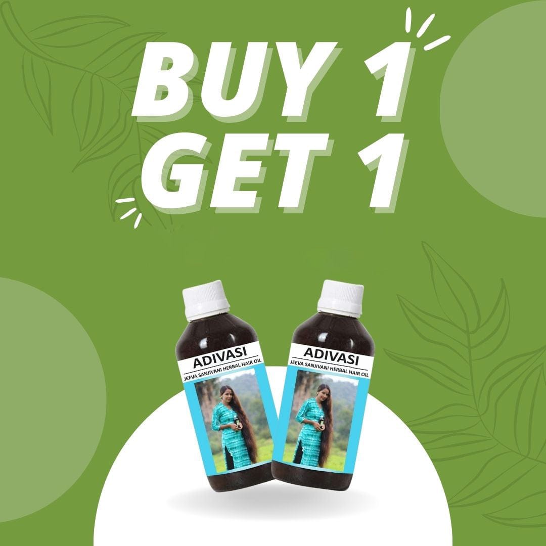 Adivasi Jeeva Sanjivani Herbal Hair Oil (Pack of 2) Zaavio®