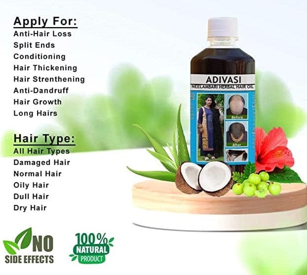Adivasi Jeeva Sanjivani Herbal Hair Oil (Pack of 2) Zaavio®
