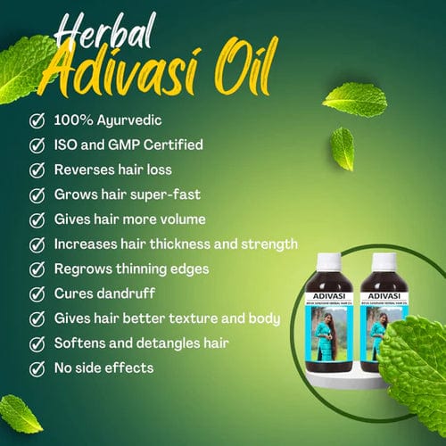 Adivasi Neelgiri Herbal Hair Oil (Set of 2) For Hair Growth Adivasi Neelgiri Herbal Hair Oil (Set of 2)