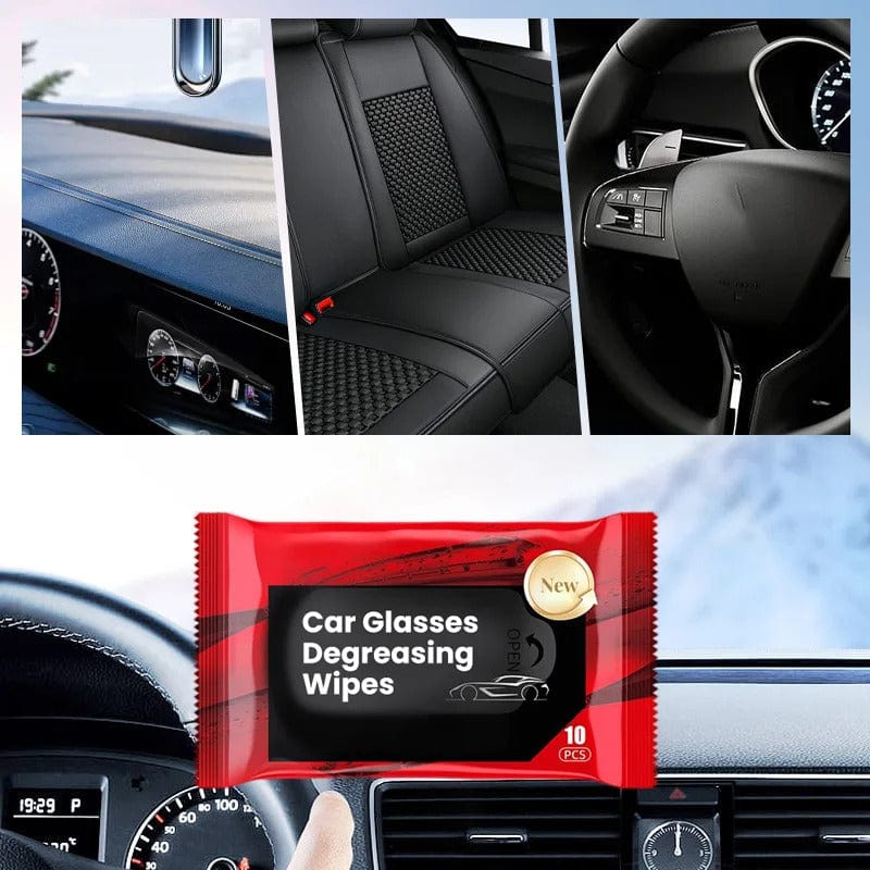 Anti-fog Car Glass Cleaning Wipes (Pack of 2) | Wash Car Windows Windshield Automobile glass Windshield Cleaning Wipes Anti-fog Car Glass Cleaning Wipes (Pack of 2) Zaavio®