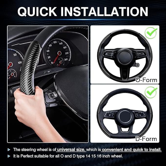 Anti-Slip Steering Wheel Cover (2 Side Set) Anti-Slip Steering Wheel Cover (2 Side Set)