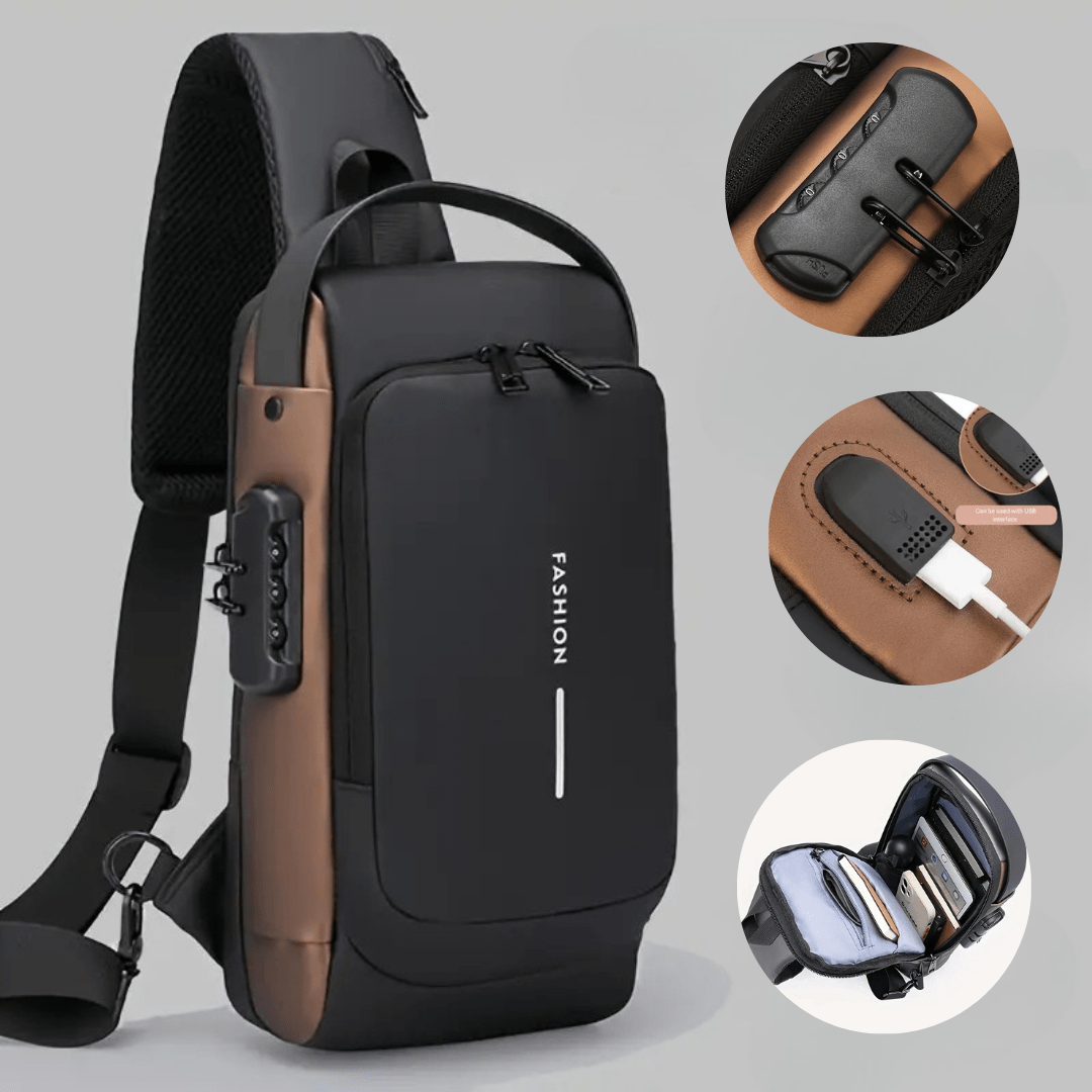 Anti-Theft Crossbody Sling Bag with USB Charging Anti-Theft Crossbody Sling Bag with USB Charging