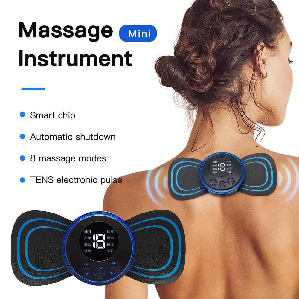 Back Neck Massager for Cervical Pain Back Pain Electric Massager - Neck Cervical Massager Wireless Portable Body Massager