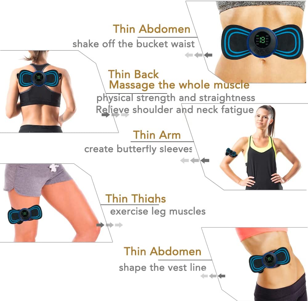 Back Neck Massager for Cervical Pain Back Pain Electric Massager - Neck Cervical Massager Wireless Portable Body Massager