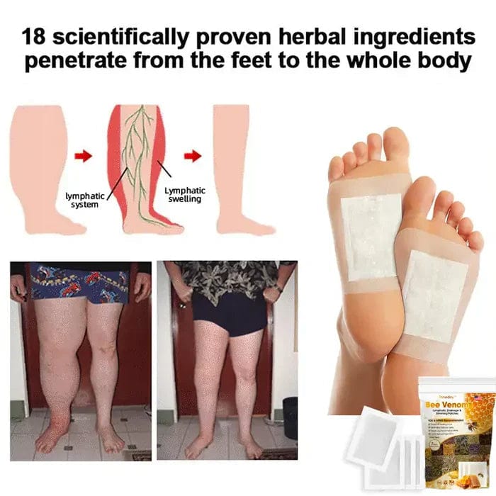 Bee Venom Lymphatic Drainage & Slimming Foot Patches Bee Venom Lymphatic Drainage & Slimming Foot Patches Zaavio.co®