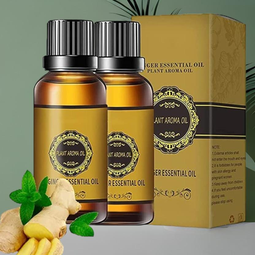 Best Essential Oils Belly Button Oiling Benefits - Belly Drainage Ginger Oil Belly Drainage Ginger Oil (Set of 2)