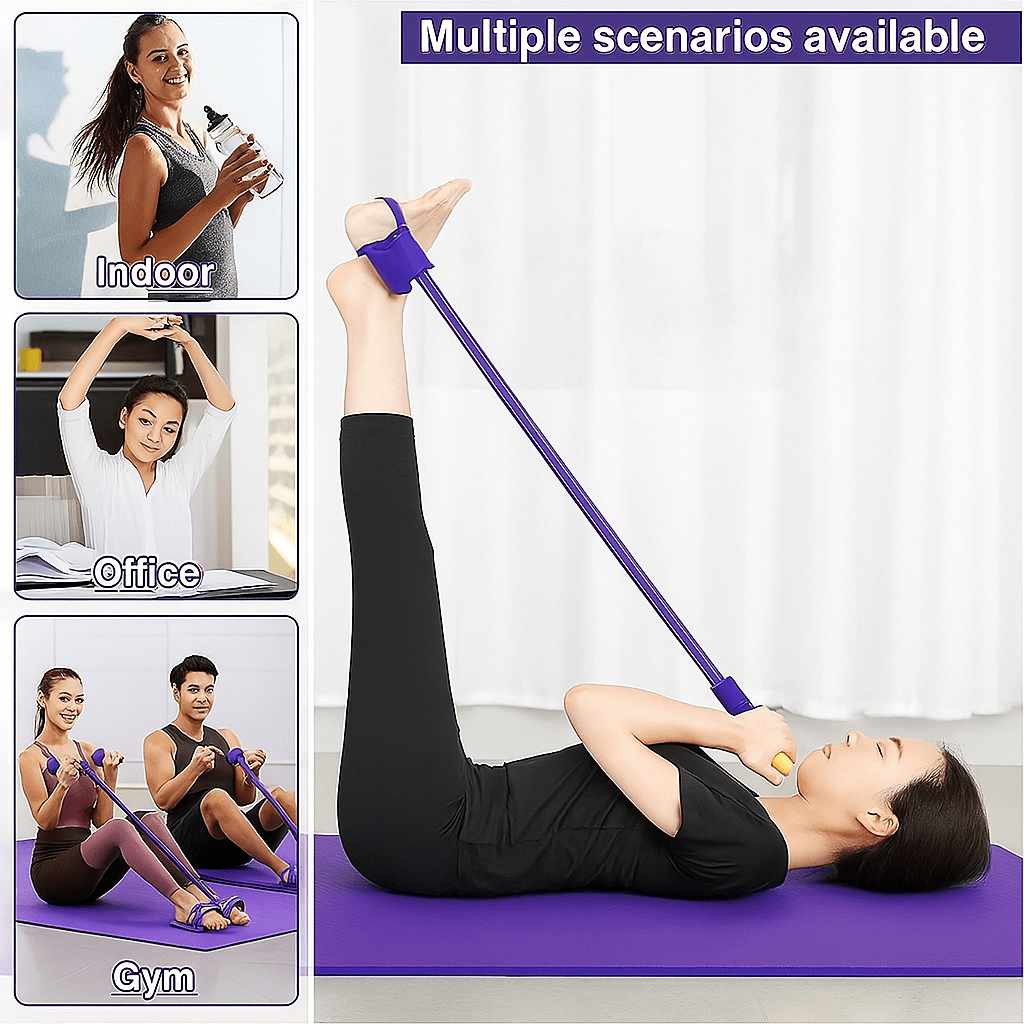 Brandex™ 2025 | Premium 6-Tube Pedal  Resistance Band – Elastic Latex Tension Rope for Yoga, Fitness & Home Workout Brandex™ 2025 | Premium 6-Tube Pedal  Resistance Band – Elastic Latex Tension Rope for Yoga, Fitness & Home Workout Zaavio.co®