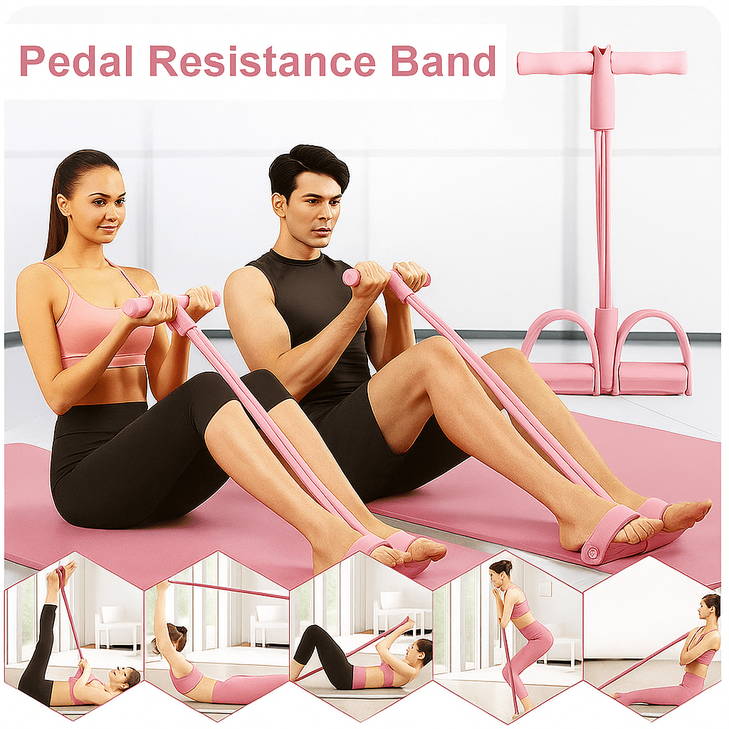 Brandex™ 2025 | Premium 6-Tube Pedal  Resistance Band – Elastic Latex Tension Rope for Yoga, Fitness & Home Workout Brandex™ 2025 | Premium 6-Tube Pedal  Resistance Band – Elastic Latex Tension Rope for Yoga, Fitness & Home Workout Zaavio.co®