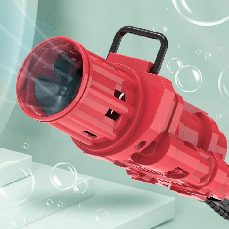 Bubble Machine Gun Automatic Gatling Toy for Kids Free Size Bubble Machine Gun