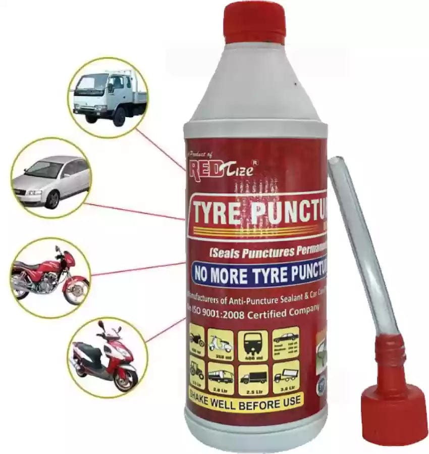 Car Tubeless Tyre Puncture Kit Bike Tire Repair - Tyre Puncture Repair Fluid Tyre Puncture Repair Fluid (Set Of 2)