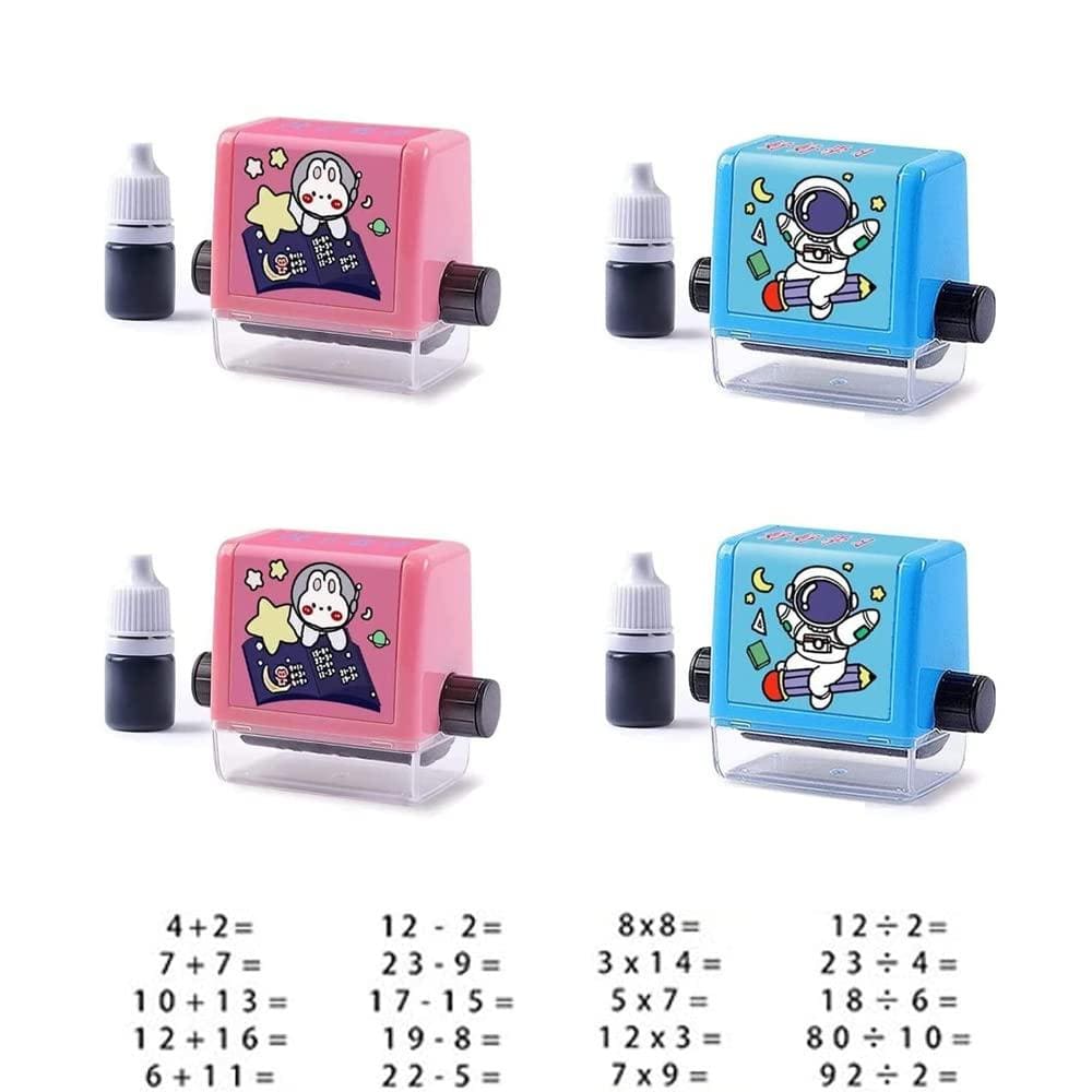 Childrens Stamps Roller Stamp Brain Improvement Device For Your brain - Math Roller Stamp (Set Of 2) Pack of 2 Math Roller Stamp (Set Of 2)