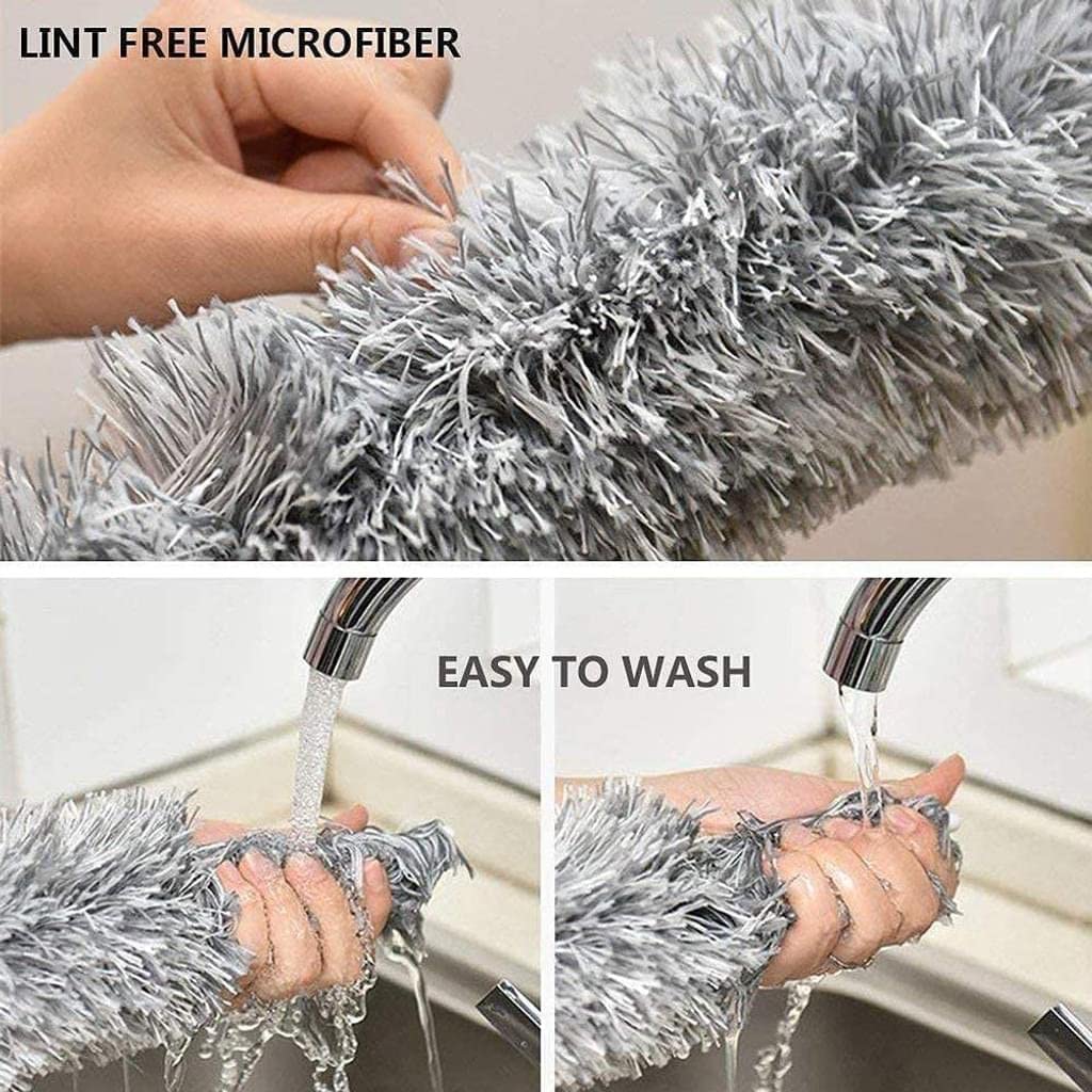 Cleaning Microfiber Fan Duster Fan Cleaner Duster Roof Cleaning - Bendable & Extendable Fan Ceiling Duster Bendable Extendable Fan Ceiling Duster