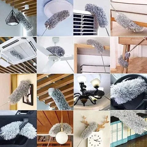 Cleaning Microfiber Fan Duster Fan Cleaner Duster Roof Cleaning - Bendable & Extendable Fan Ceiling Duster Bendable Extendable Fan Ceiling Duster