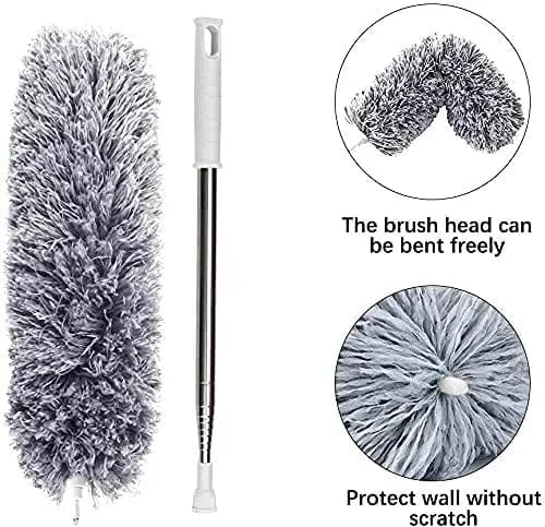 Cleaning Microfiber Fan Duster Fan Cleaner Duster Roof Cleaning - Bendable & Extendable Fan Ceiling Duster Bendable Extendable Fan Ceiling Duster