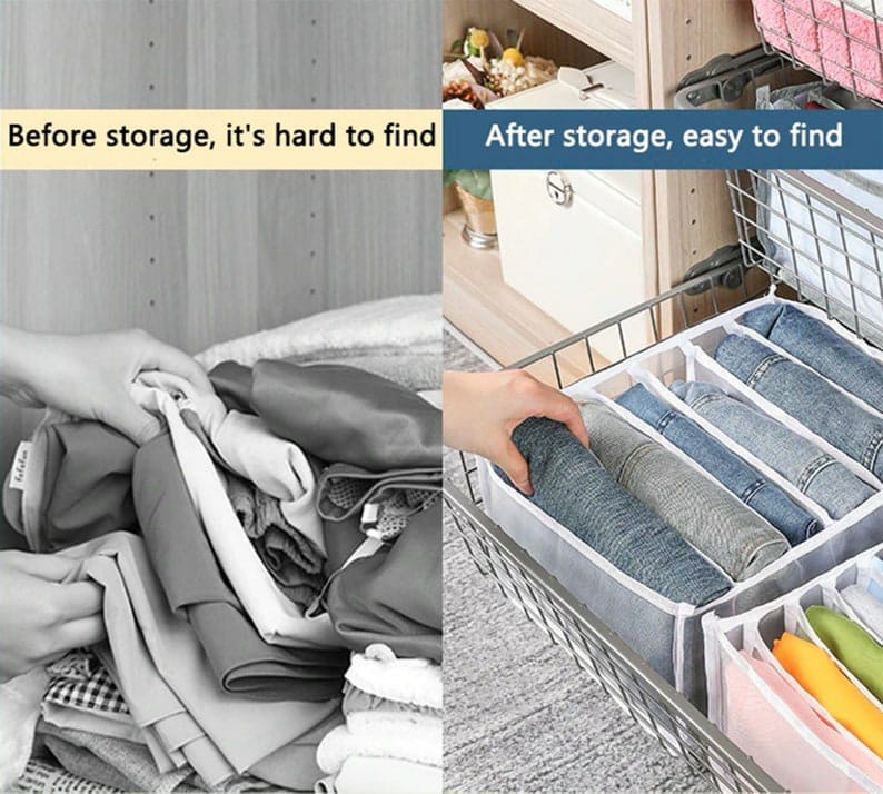 Cloth Cover Organizer Storage Bags Wardrobe Organizer - Clothes Organizer (Set of 2) Clothes Organizer (Set of 2)