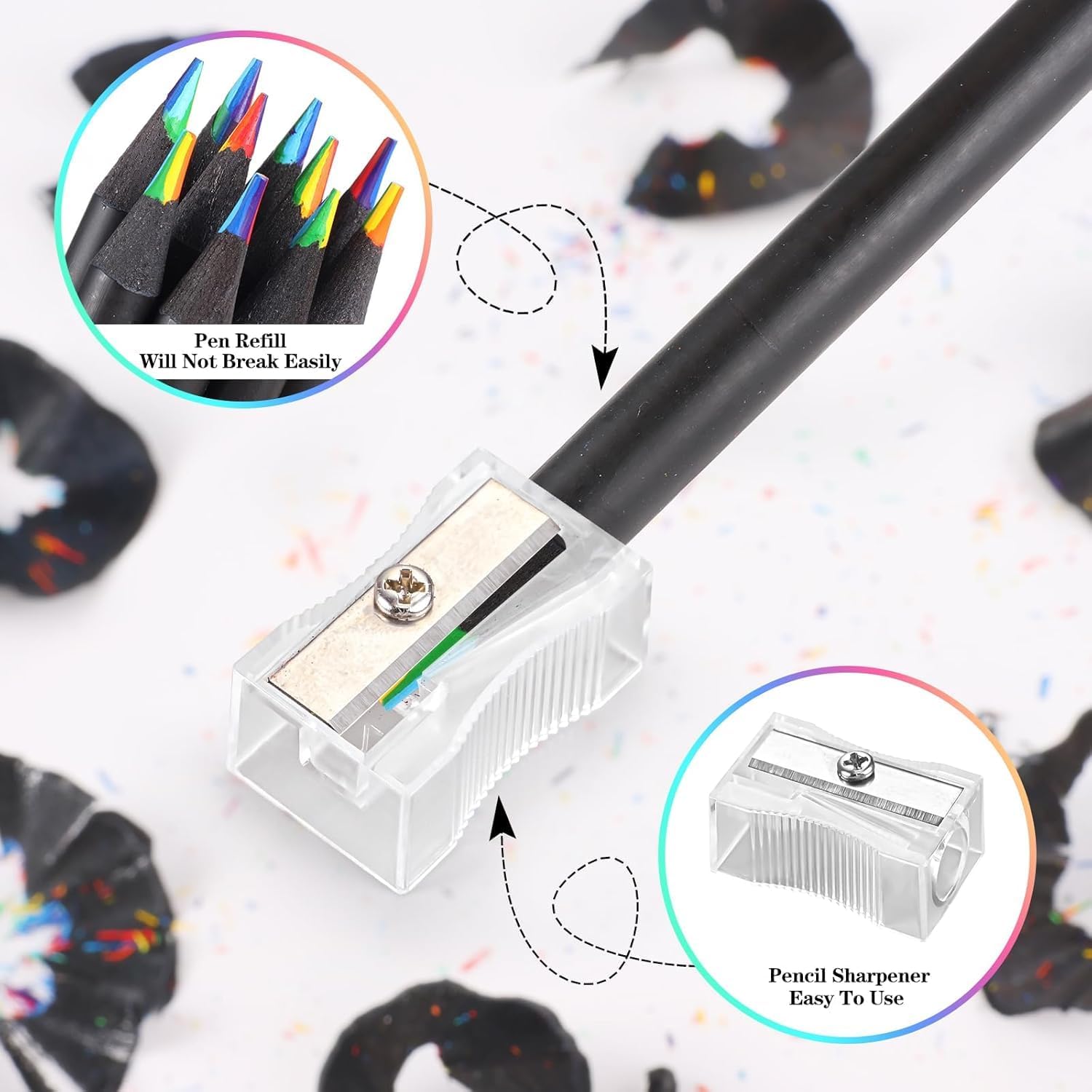 Colorixio™️ | Pencil Colour Rainbow Pencils Colors 12 Colored Pencil Colouring Colorixio™️12 Pieces Rainbow Pencils Zaavio®