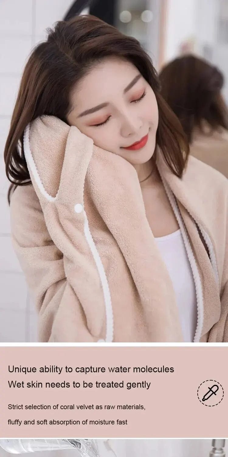 ComfortCurl™ - Womens' Wearable Bath Towel (Pack of 2) | Bath Robe Towels Bathroom Micro Fibre Towel For Women ComfortCurl™️ Womens' Wearable Bath Towel (Pack of 2) Zaavio®