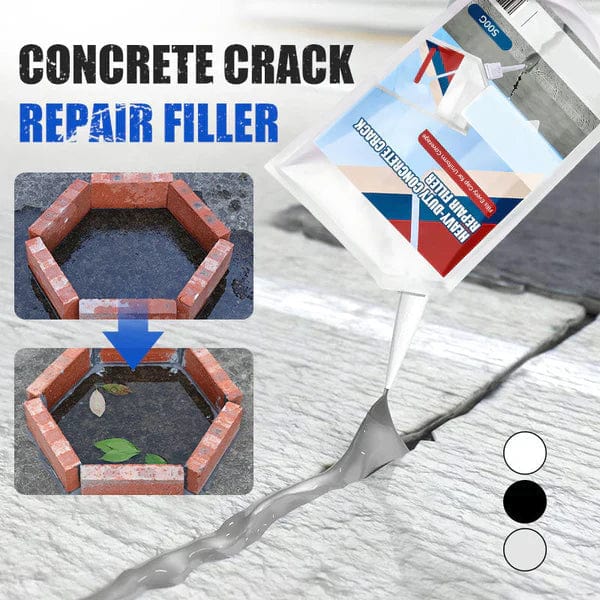 Concrete Crack Repair Adhesive Repair Saeling Filling Cracks Heavy-Duty Concrete Crack Repair Adhesive (Set of 2)