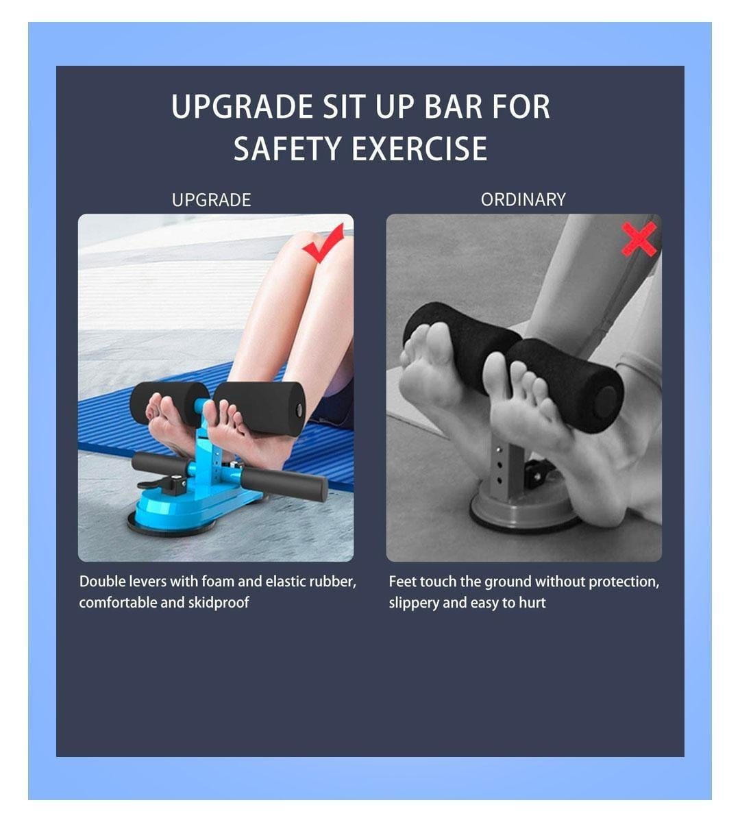 CoreStay™️ Sit-up Bar Assistant | Ab Exercise Workout Push Up Sit Ups Abdominal Exercises Muscle Toning CoreStay™️Sit-up Bar Assistant Zaavio®