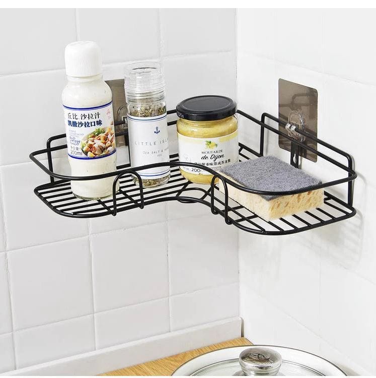 Cornerix™️ | Storage Rack Bathroom Corner Shelf Steel Rack Shelves Cornerix™️Self Adhesive Metal Corner Storage Rack Zaavio®