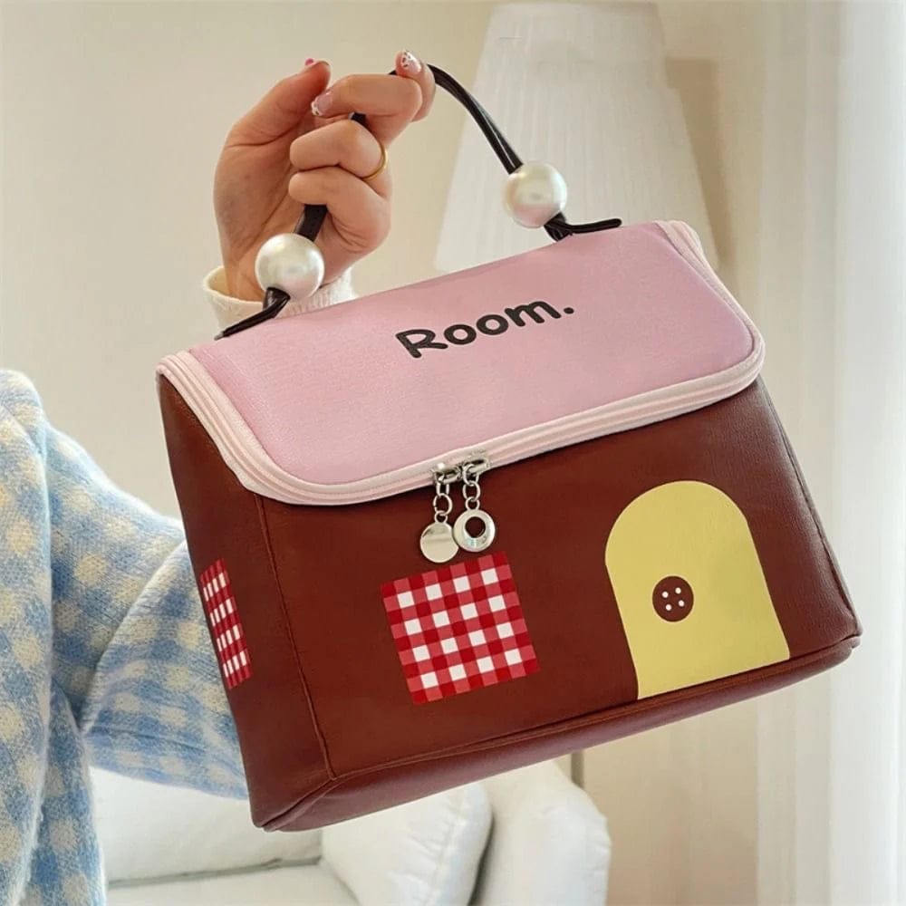 Cute Little House Design Make up Bag Cute Little House Design Make up Bag