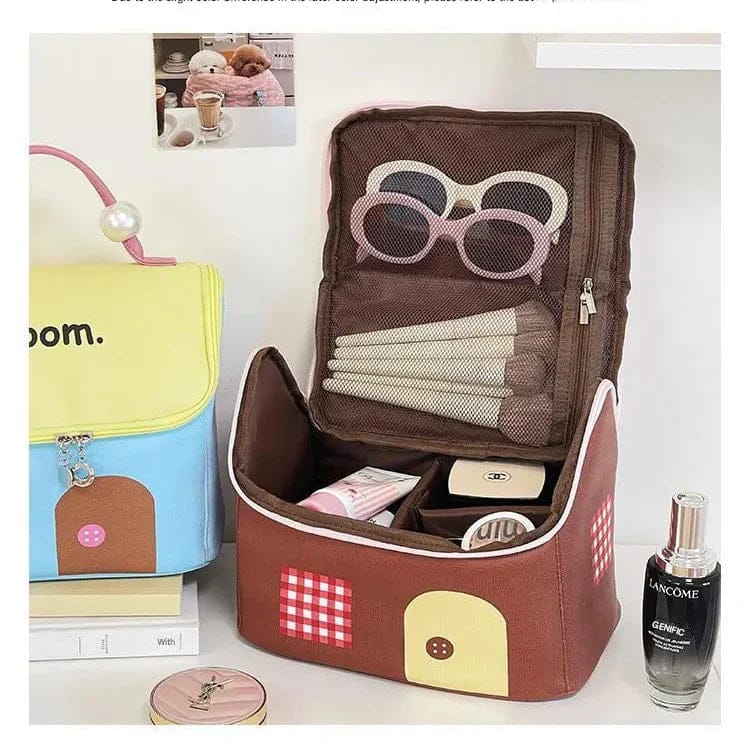 Cute Little House Design Make up Bag Cute Little House Design Make up Bag