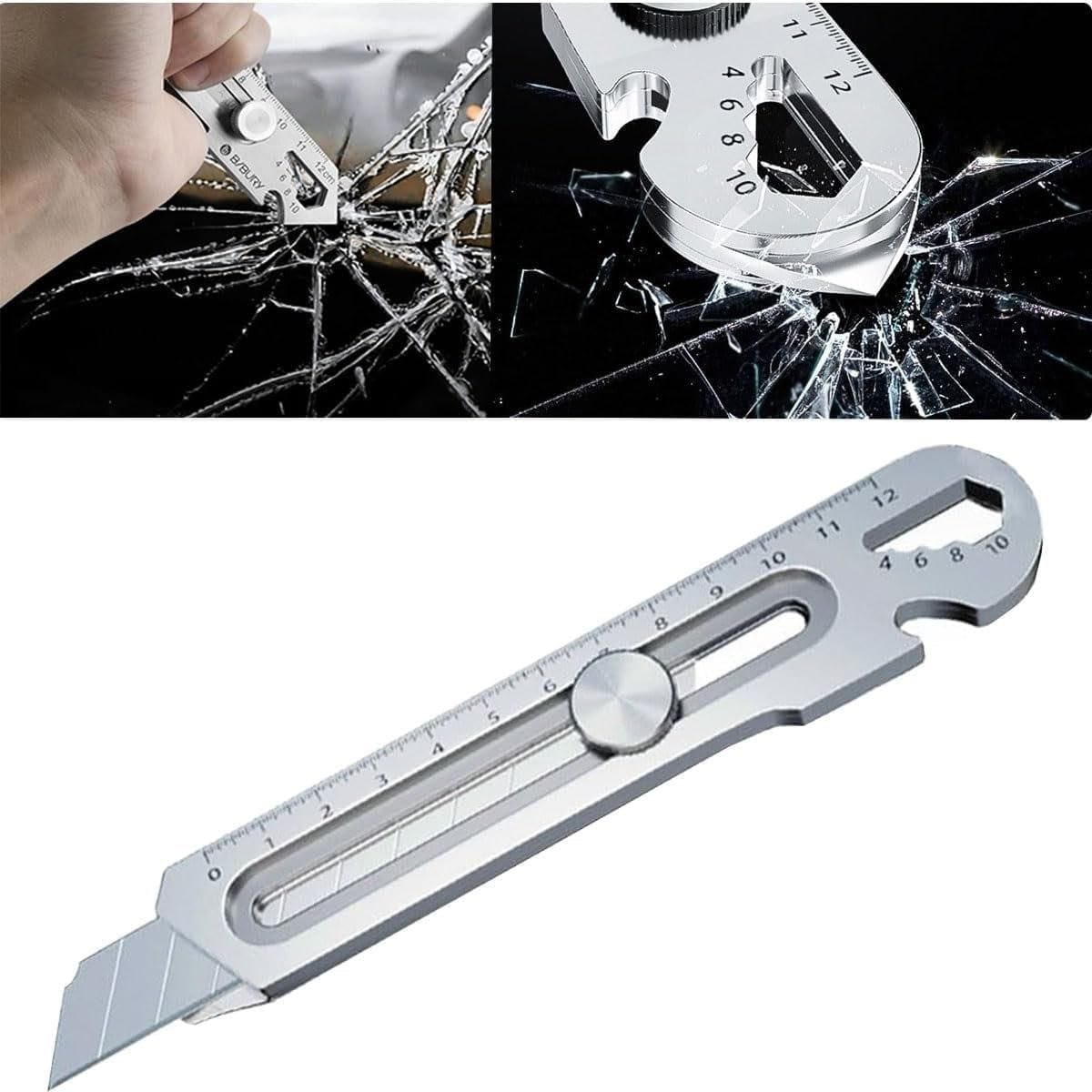 Cutterchamp™ | 6 In 1 Utility Cutter Cardboard All Purpose Knife Stainless Steel Cutterchamp™ 6 in 1 Versatile Tool Cutter Zaavio.co®