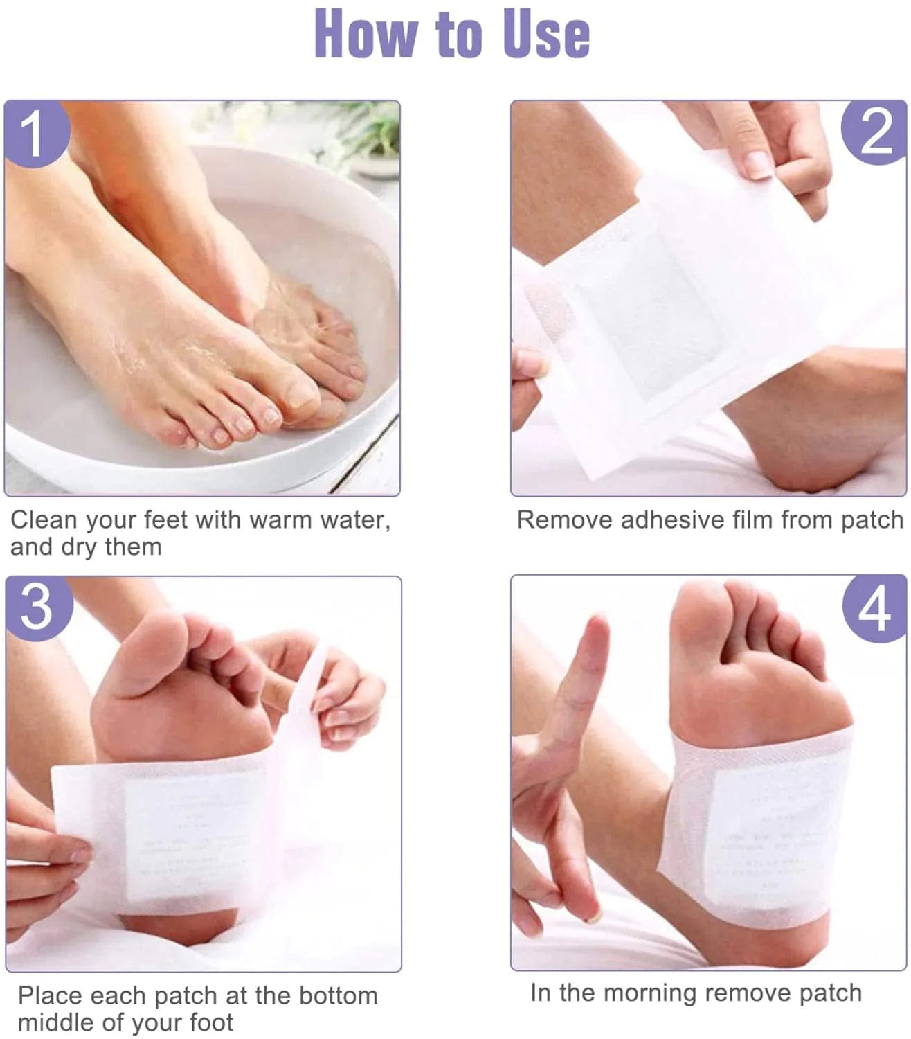 Detox Foot Pads Cleansing Toxin Removal Patch - DEOXIFY™️ - Pack of 10 DEOXIFY™️ - Pack of 10 Zaavio®
