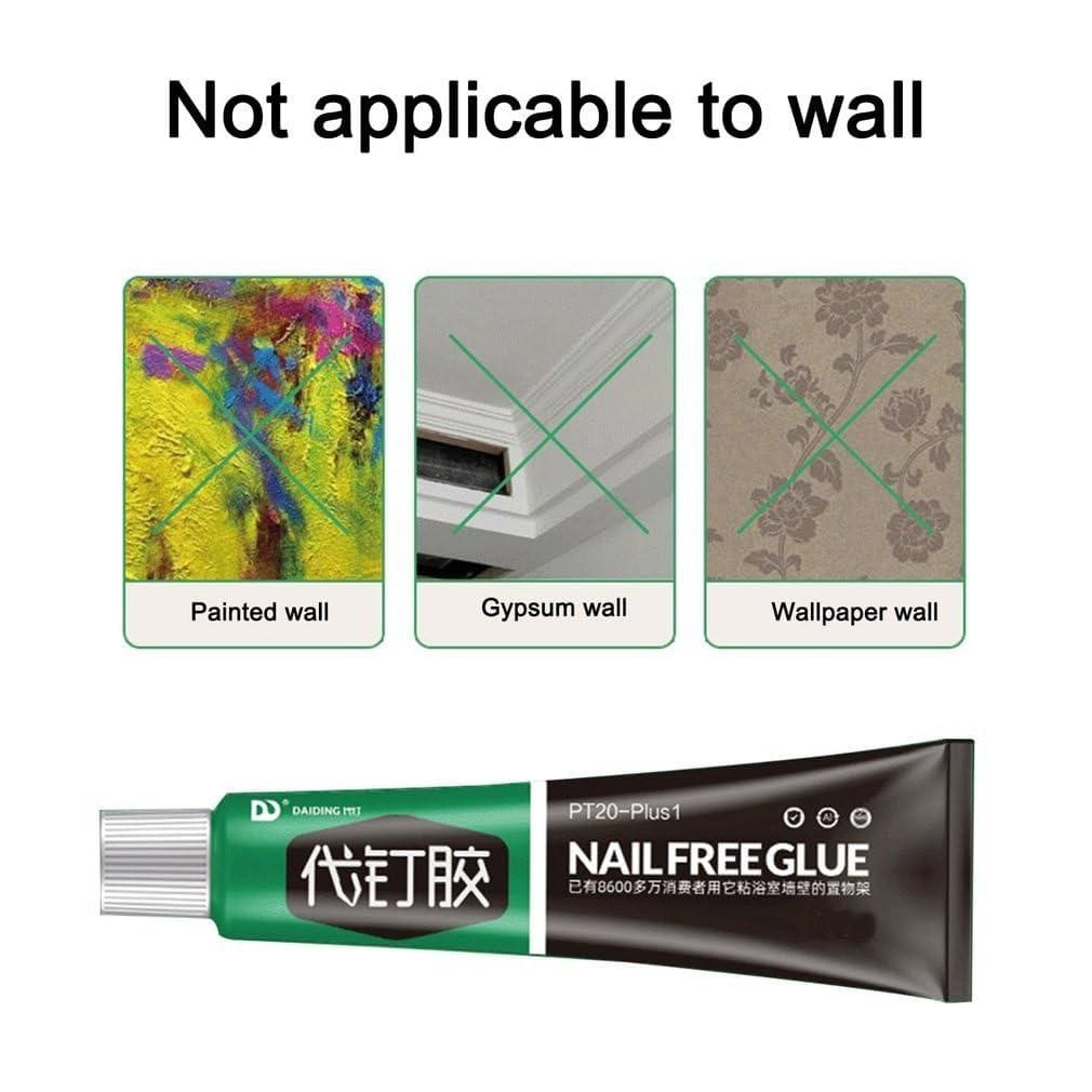 Door Sealant Nails With Adhesive Glass Glue Waterproof - Multifunction Adhesive Glue (Pack Of 2) Bondzy™️ Nail Free Glue (Pack Of 2) Zaavio®