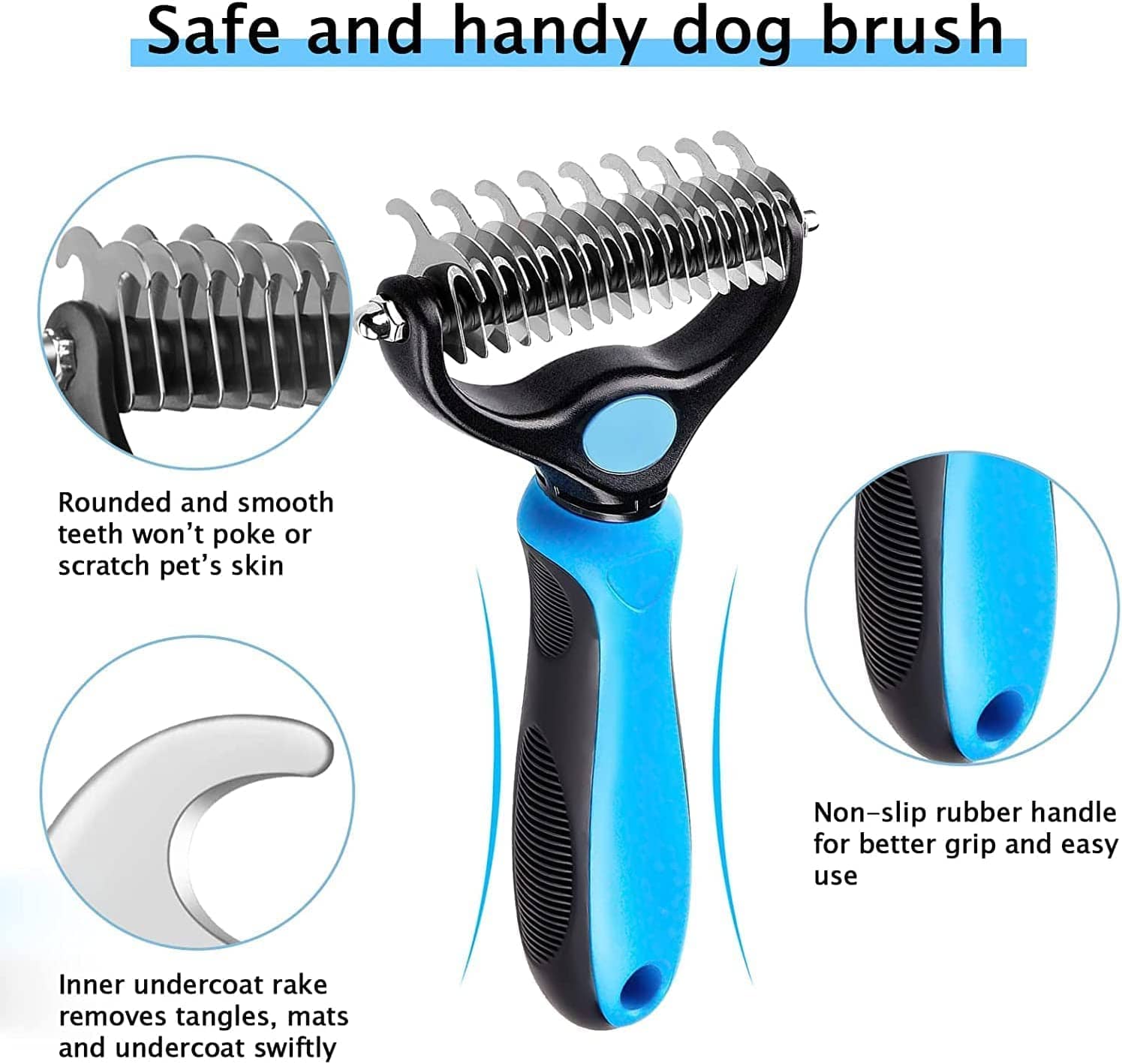Doromixo | Pet Store Dog Cat Grooming Comb Brushes Hair Brush Pet Supplies Doromixo 2-in-1 Pet Grooming Tool