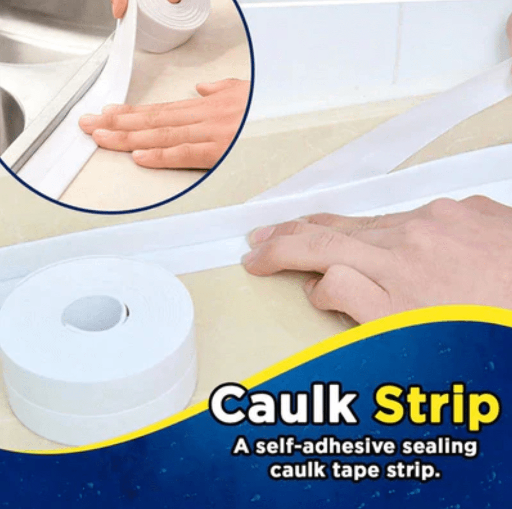 Double Sided Waterproof Caulk Tape Caulk Strip Tape Sealing Strip (Buy 1 Get 1 Free) Magic Caulk Tape (Set of 2)
