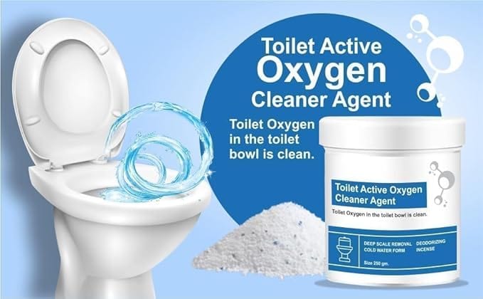 Drainage Cleaner Toilet Bathroom Drain Cleaner Powder Product - Toilet Cleaner Powder (Set of 2) Toilet Active Oxygen Cleaner Agent (Set of 2)