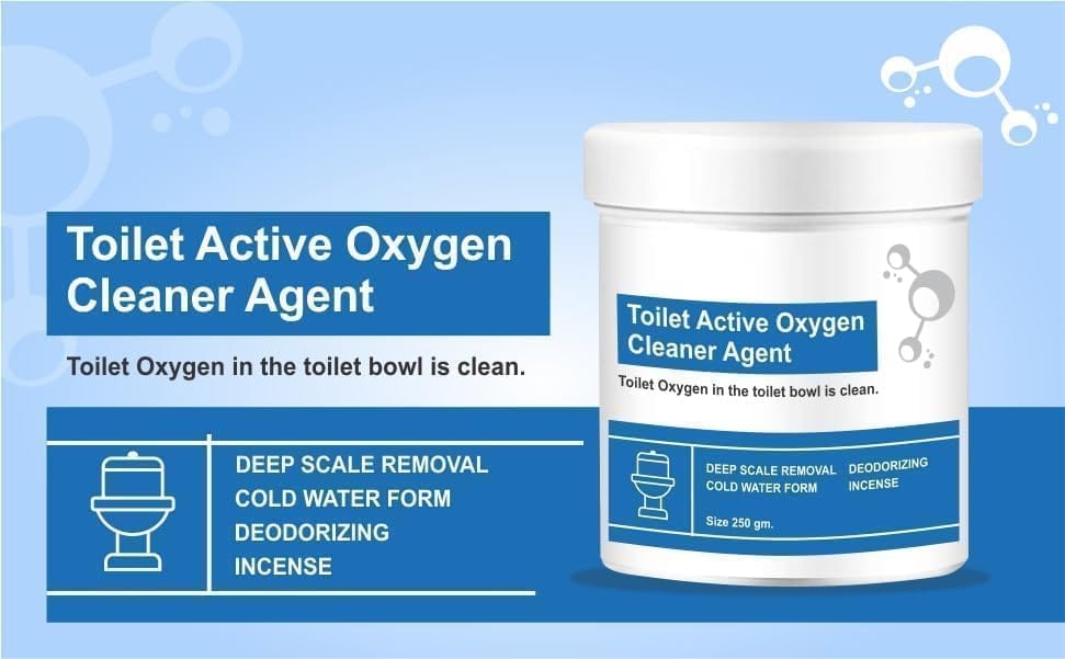 Drainage Cleaner Toilet Bathroom Drain Cleaner Powder Product - Toilet Cleaner Powder (Set of 2) Toilet Active Oxygen Cleaner Agent (Set of 2)