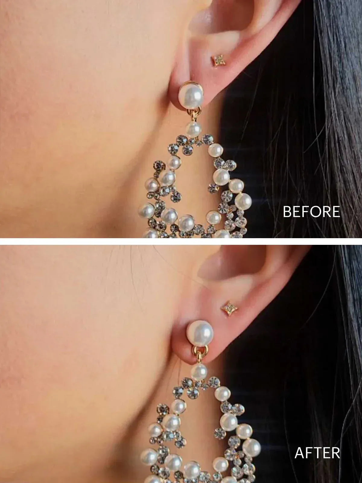 Earlobe Support Patches (100 PCS) | Earring Lobe Hole Heavy Earing Support Sticker Invisible Packs Earlofte Support Patches (100 PCS)