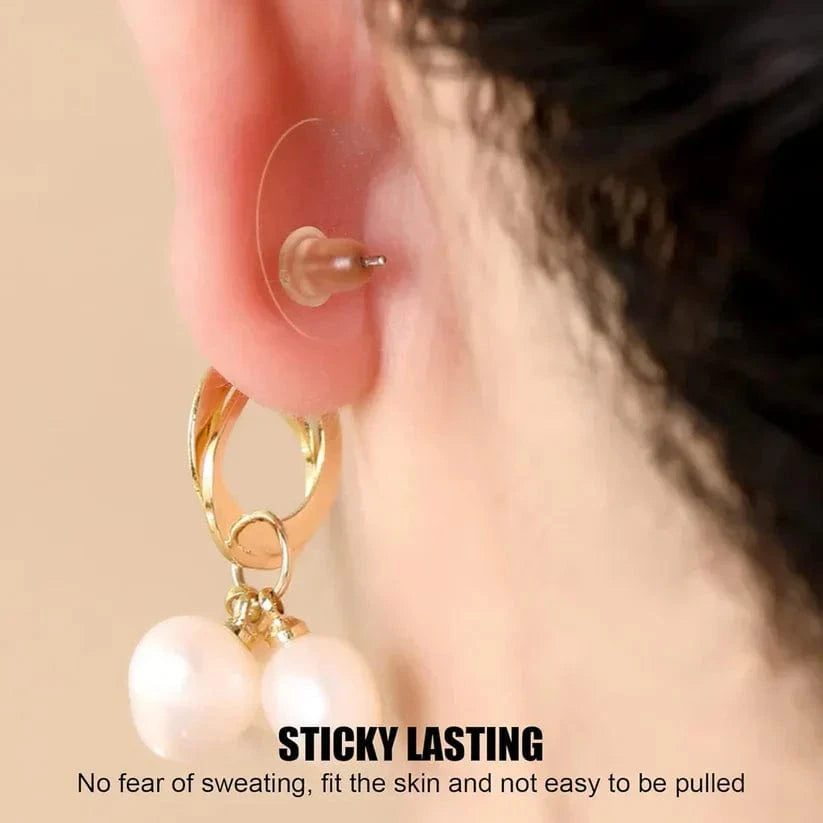 Earlobe Support Patches (100 PCS) | Earring Lobe Hole Heavy Earing Support Sticker Invisible Packs Premium Earlobe Support Patches (100 PCS)