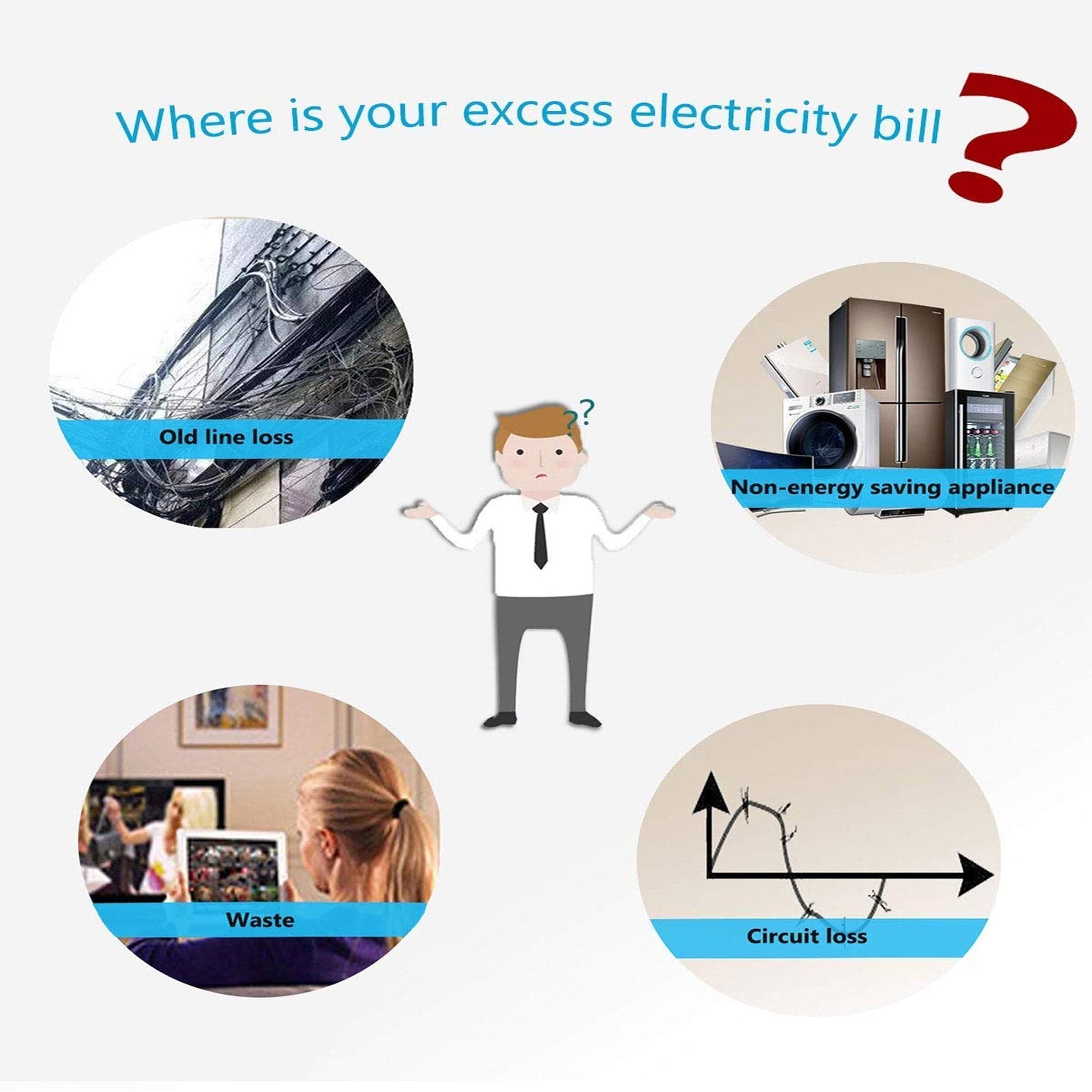 Electricity Saving Device | Save Energy Electric Power Electricity Charge Conserve Saver Turbo Electricity Saving Device