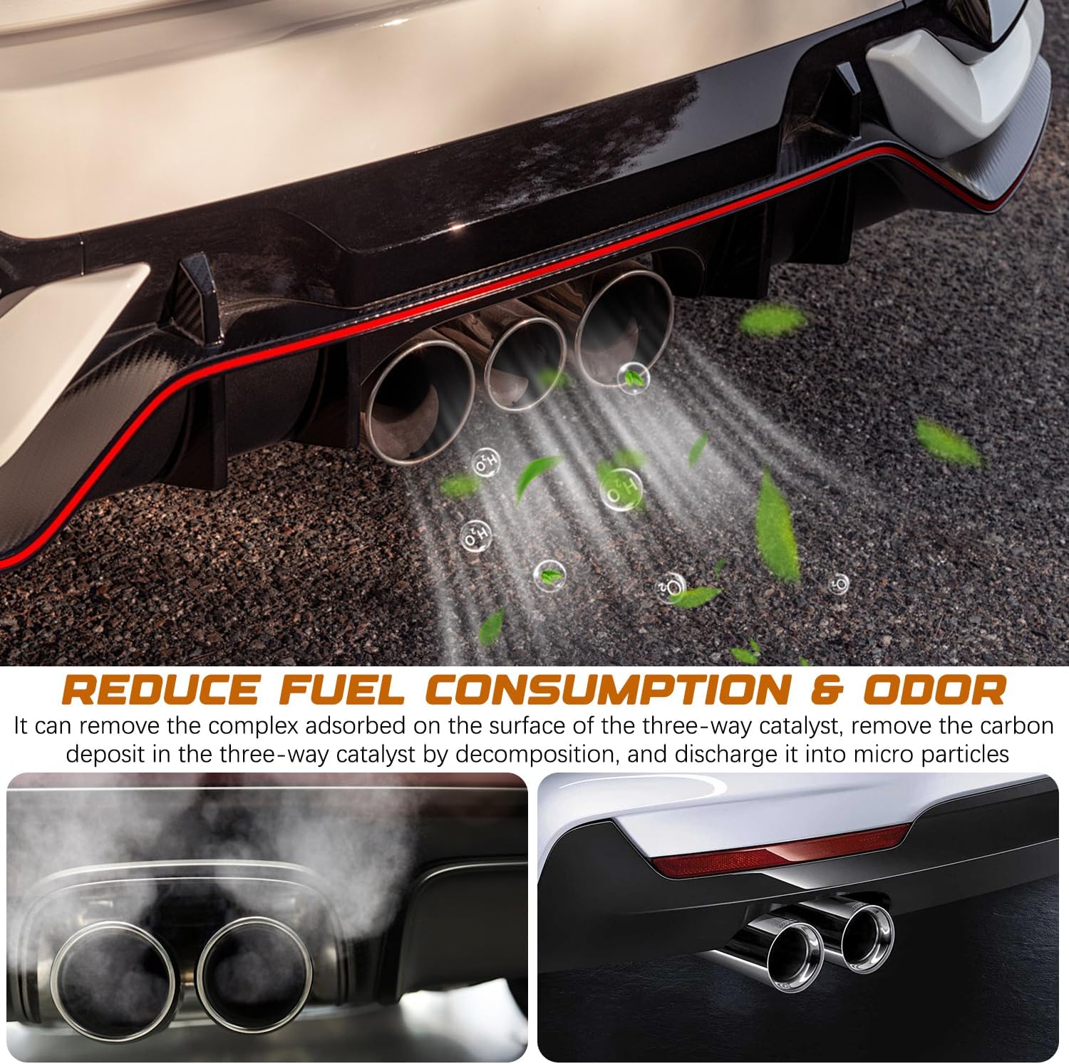 Engine Carbon Cleaner (Set of 2) | Catalytic Converter Car Carbon Cleaning Fuel Injection Cleaners Engine Carbon Cleaner (Set of 2)