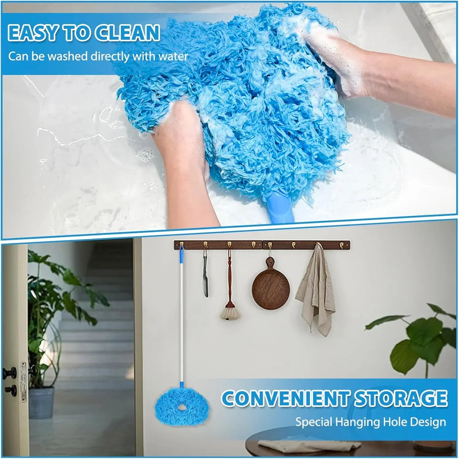 Extendable Fan Blade Cleaning Duster with Microfiber Head Extendable Fan Blade Cleaning Duster with Microfiber Head