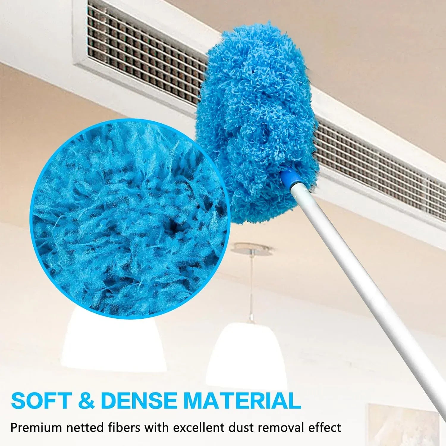 Extendable Fan Blade Cleaning Duster with Microfiber Head Extendable Fan Blade Cleaning Duster with Microfiber Head