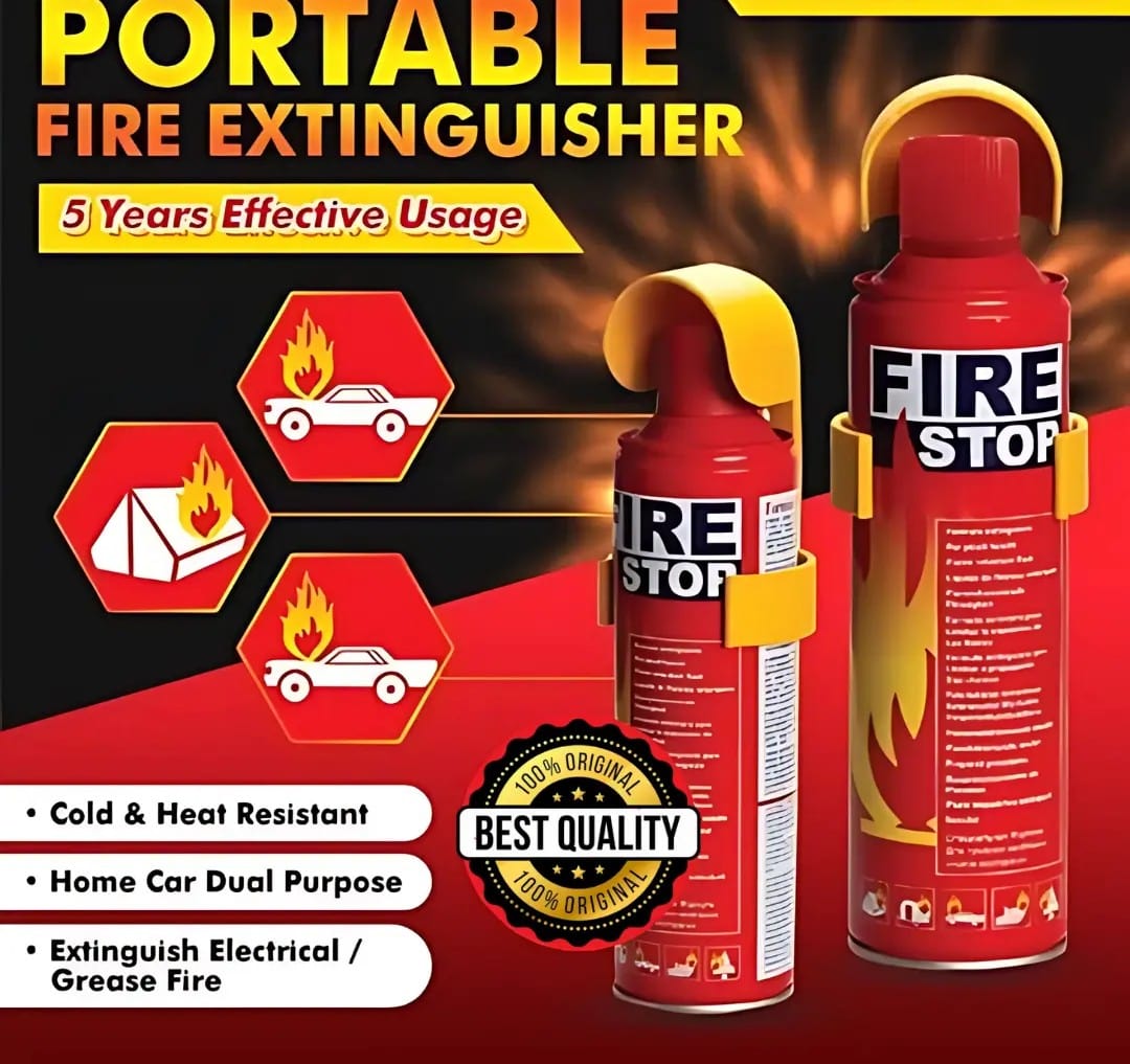 Fire Stop Car & Home Fire Extinguisher | Smoke Detector Safety Car & Home Fire Extinguisher