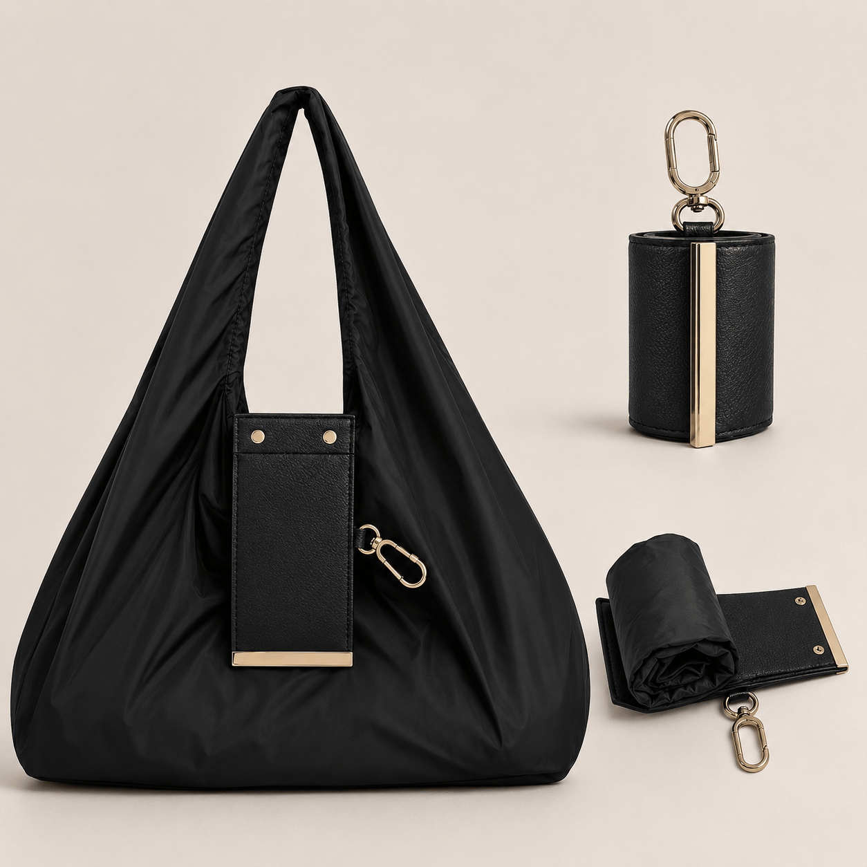 Foldable Keychain Storage Tote Bag Foldable Keychain Storage Tote Bag