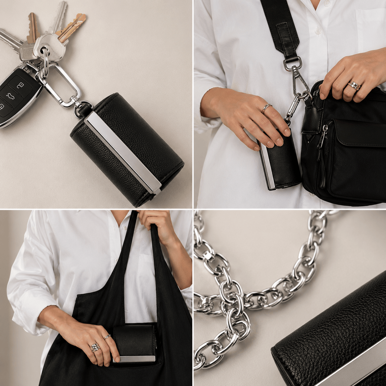 Foldable Keychain Storage Tote Bag Foldable Keychain Storage Tote Bag